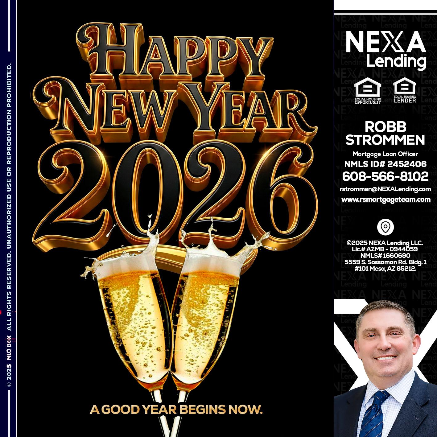 happy new year 2026 - Robb Strommen -Mortgage Loan Officer