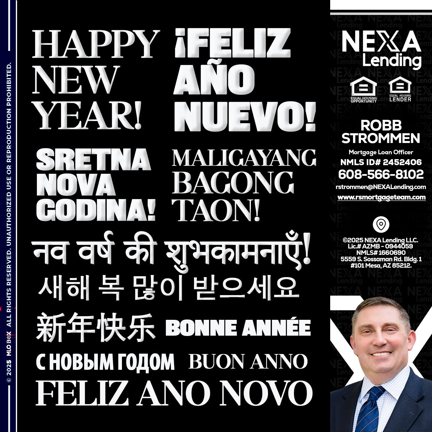 HAPPY NEW YEAR - Robb Strommen -Mortgage Loan Officer