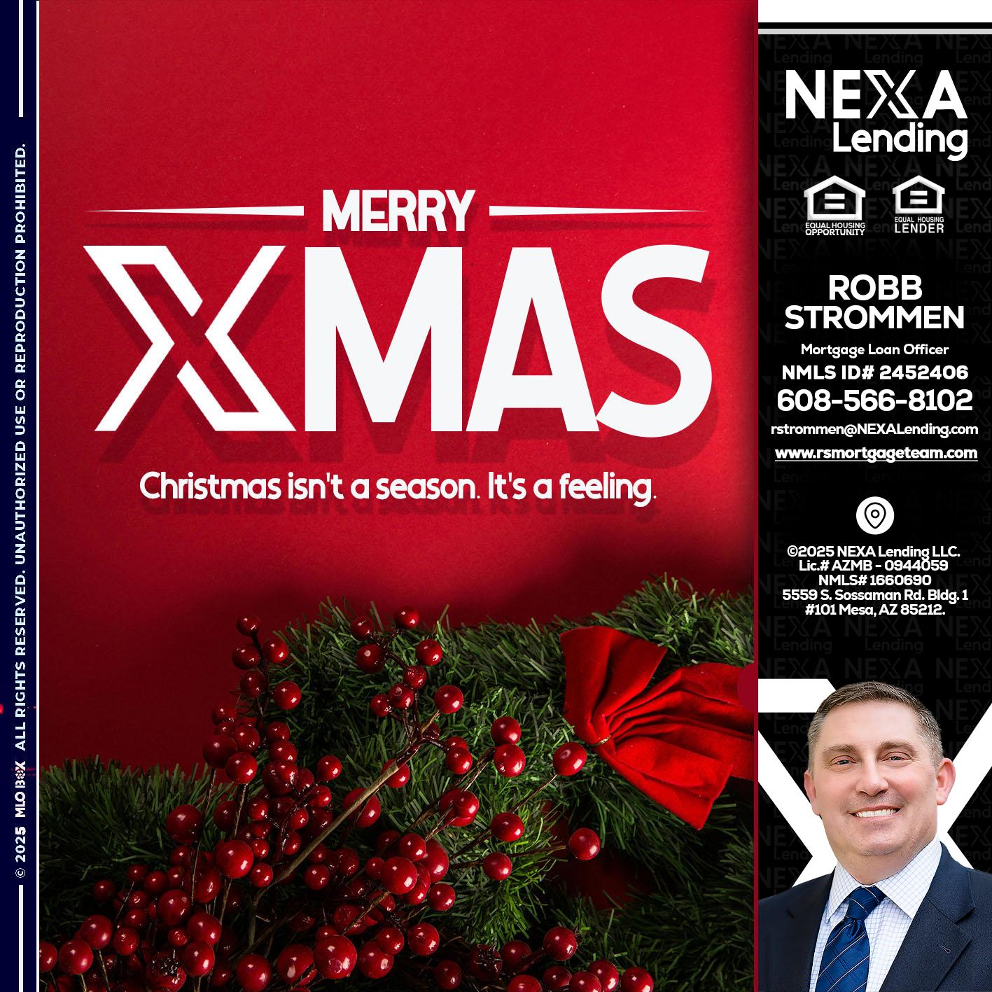 merry xmas - Robb Strommen -Mortgage Loan Officer