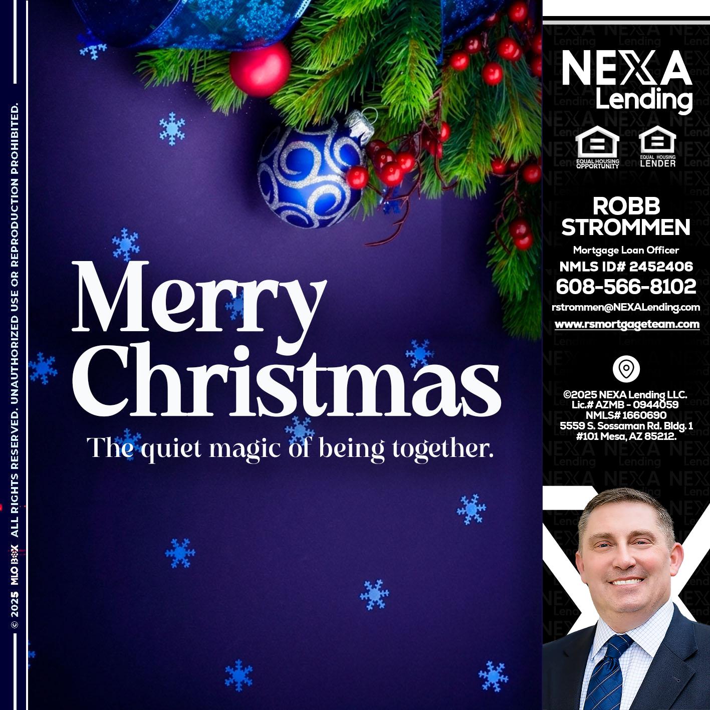 merry christmas - Robb Strommen -Mortgage Loan Officer