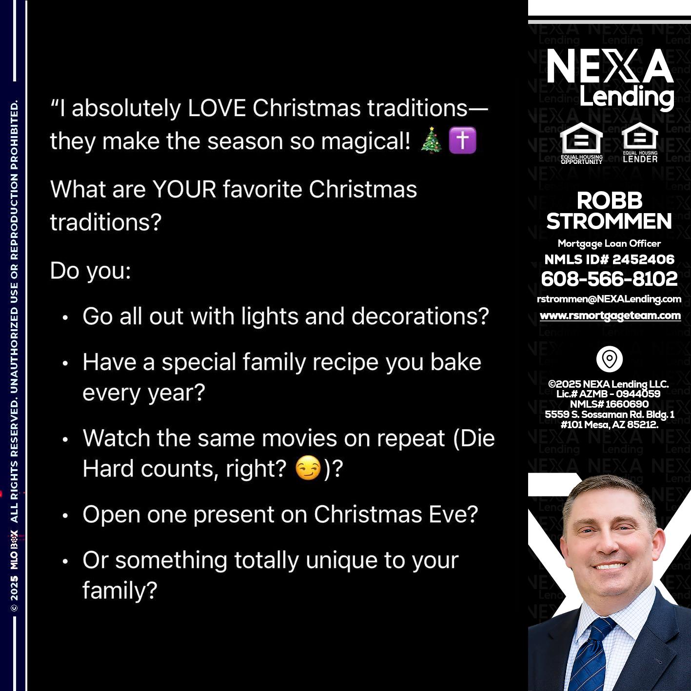 I love christmas - Robb Strommen -Mortgage Loan Officer