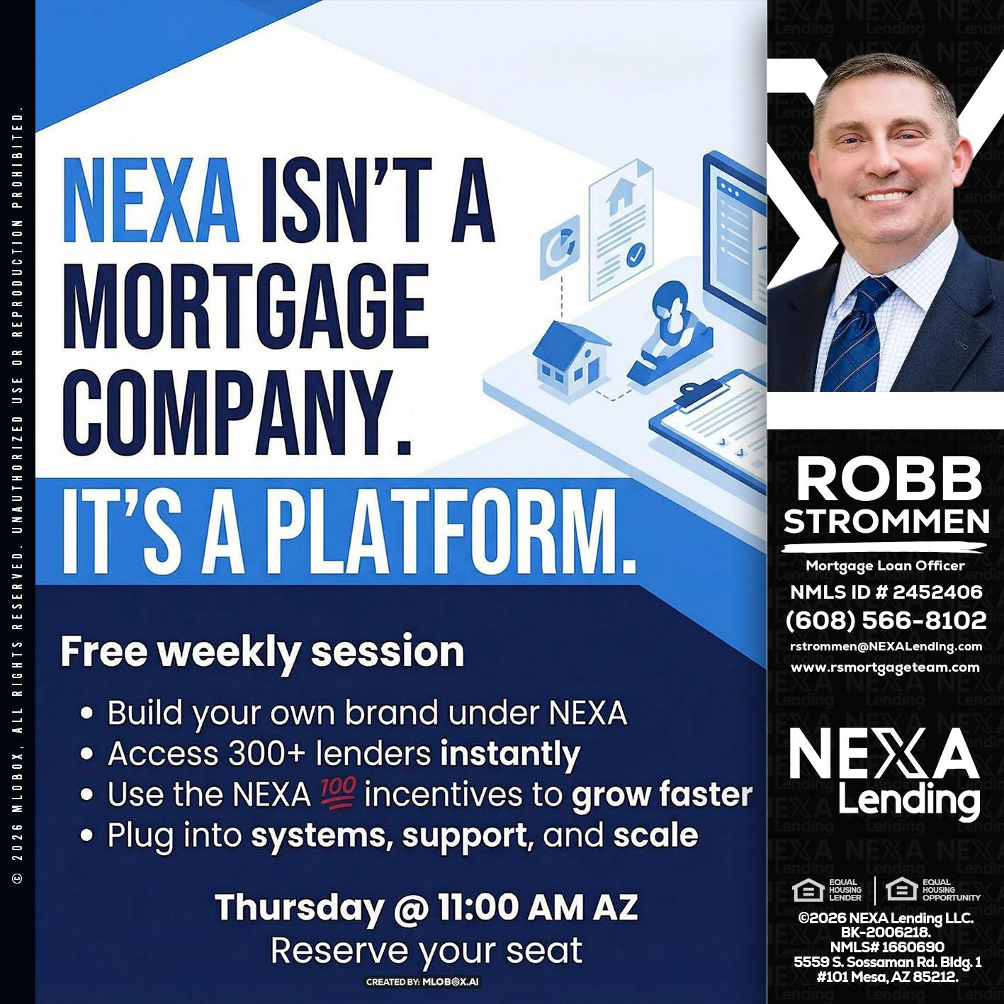 NEXA ISNT - Robb Strommen -Mortgage Loan Officer