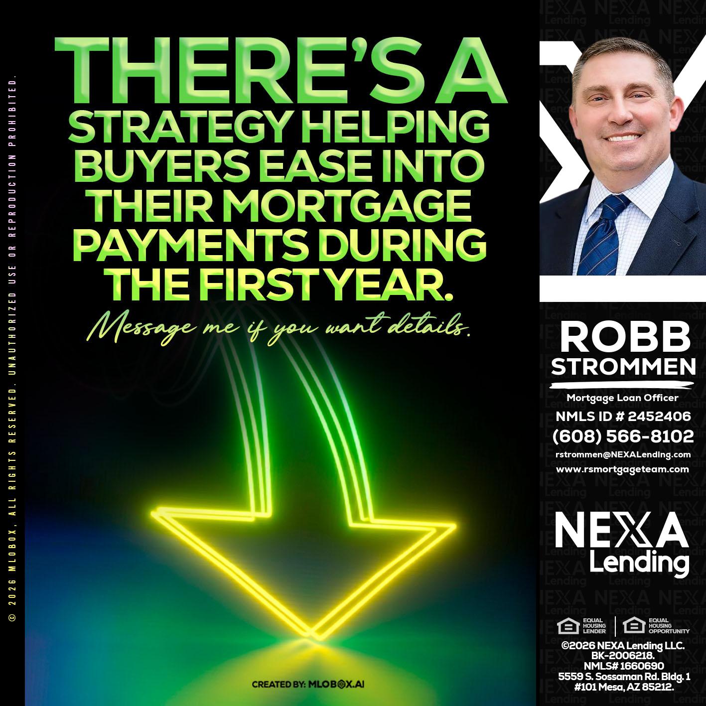 THERES A STATEGY - Robb Strommen -Mortgage Loan Officer