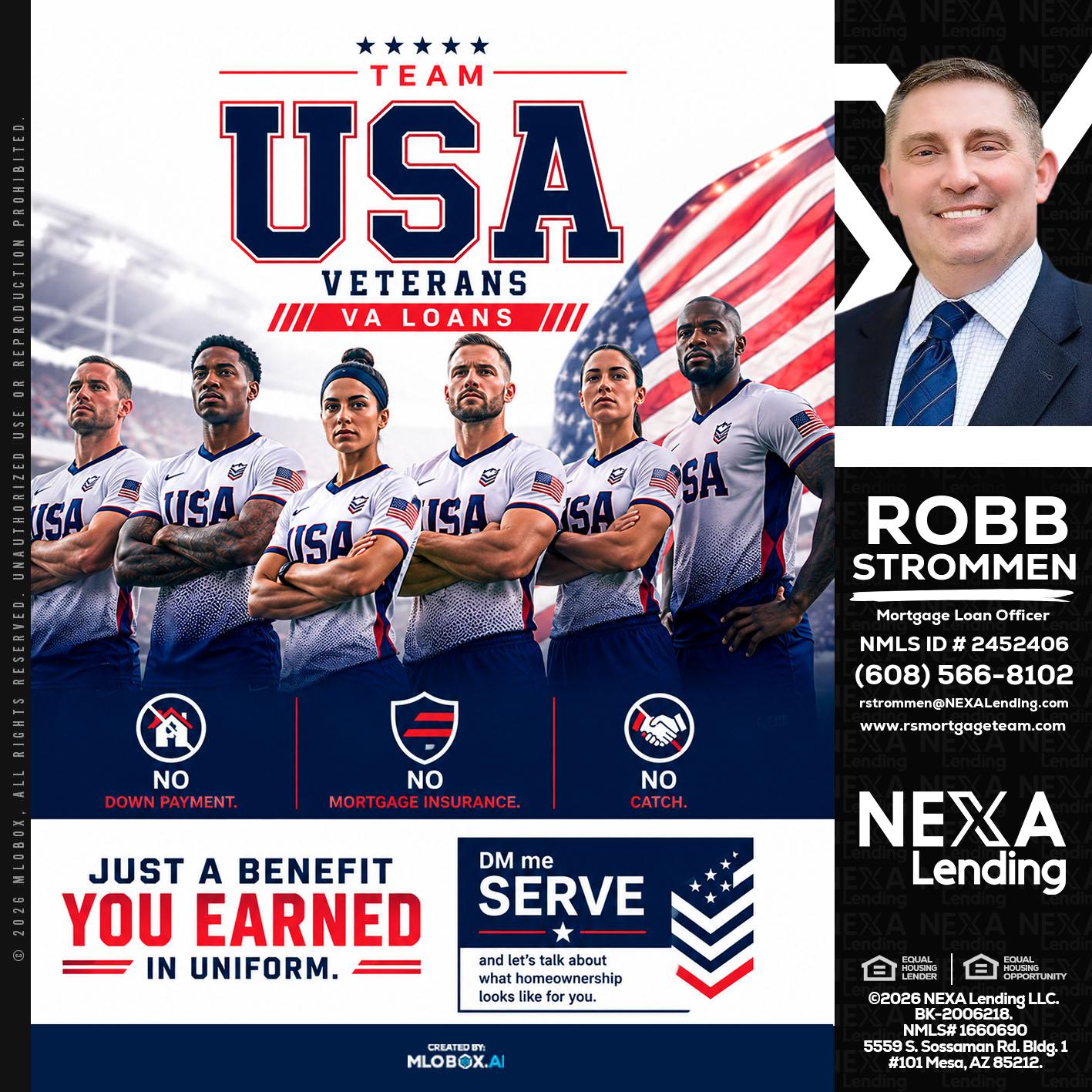 USA TEAM - Robb Strommen -Mortgage Loan Officer