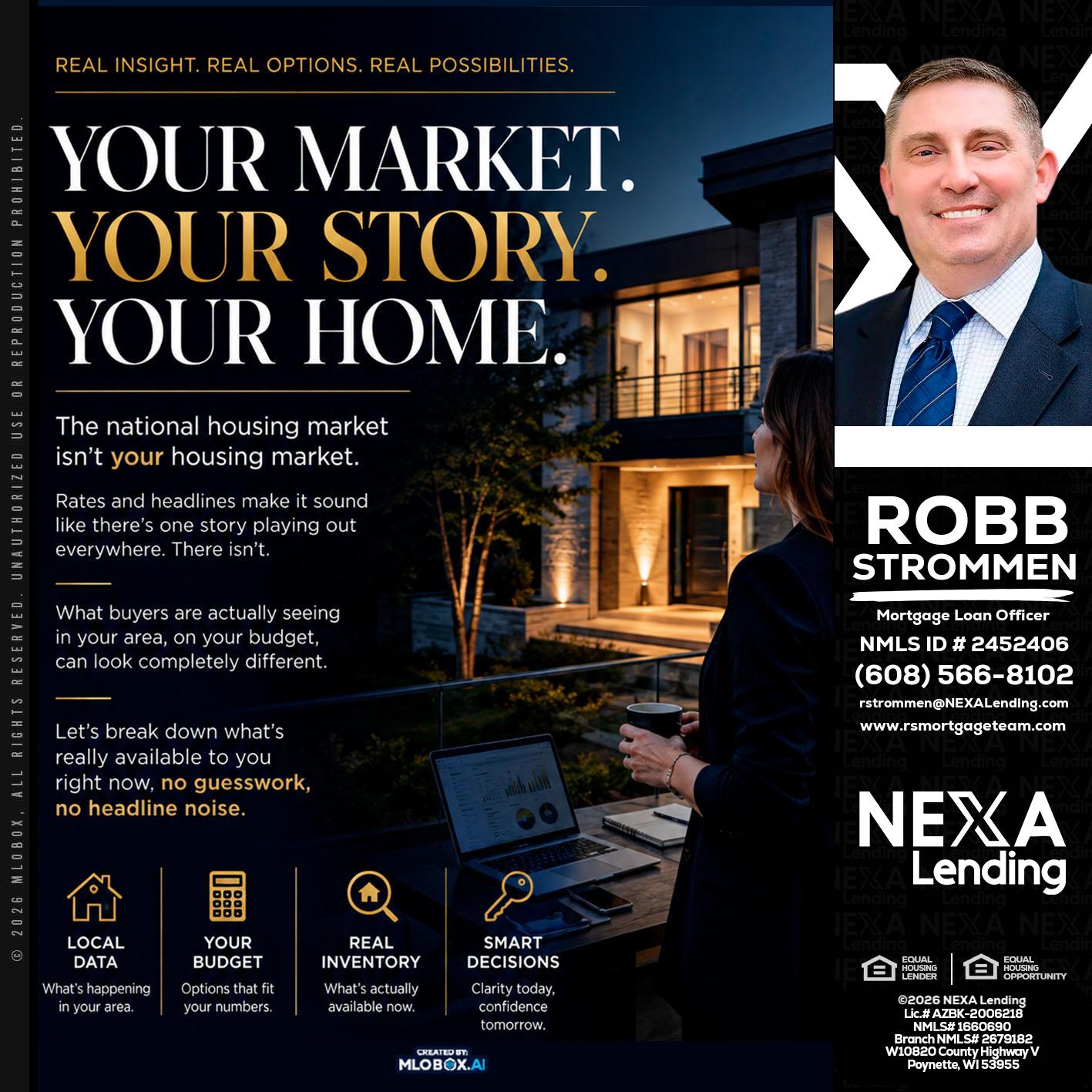 your market - Robb Strommen -Mortgage Loan Officer