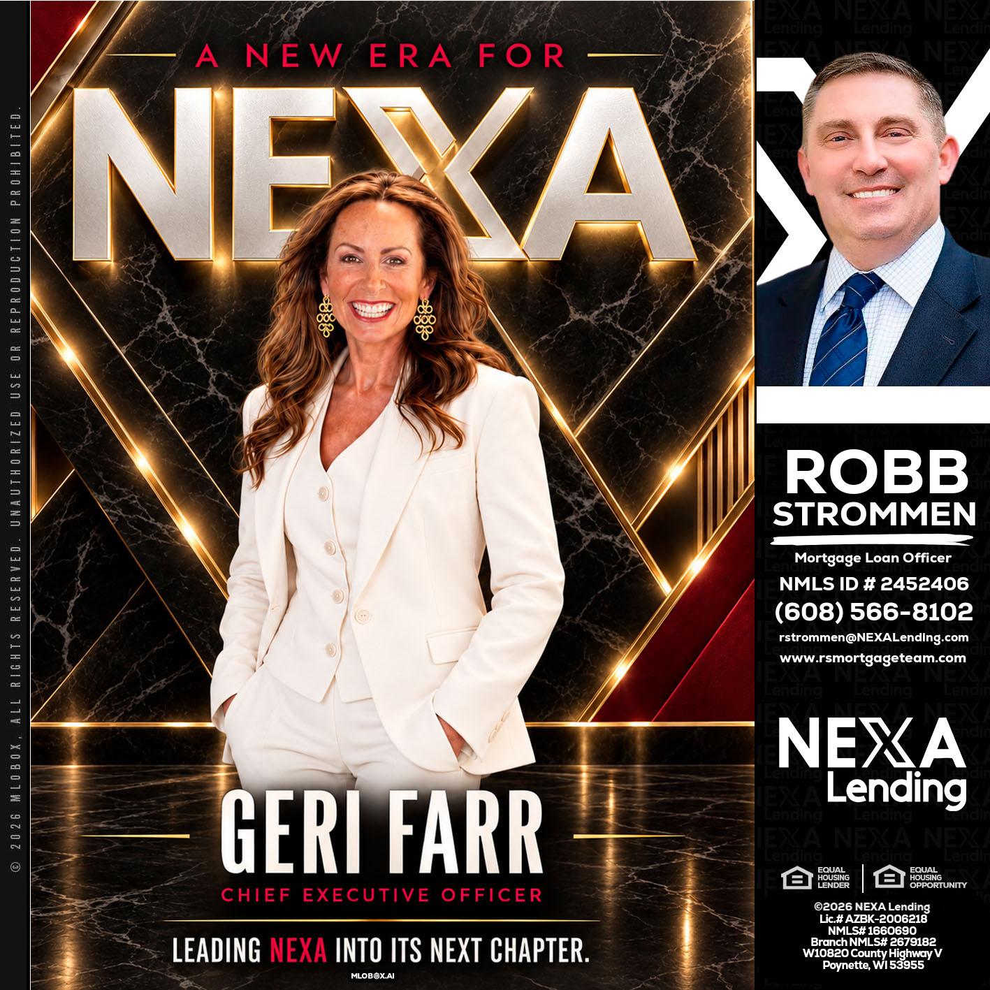 GERI FARR - Robb Strommen -Mortgage Loan Officer
