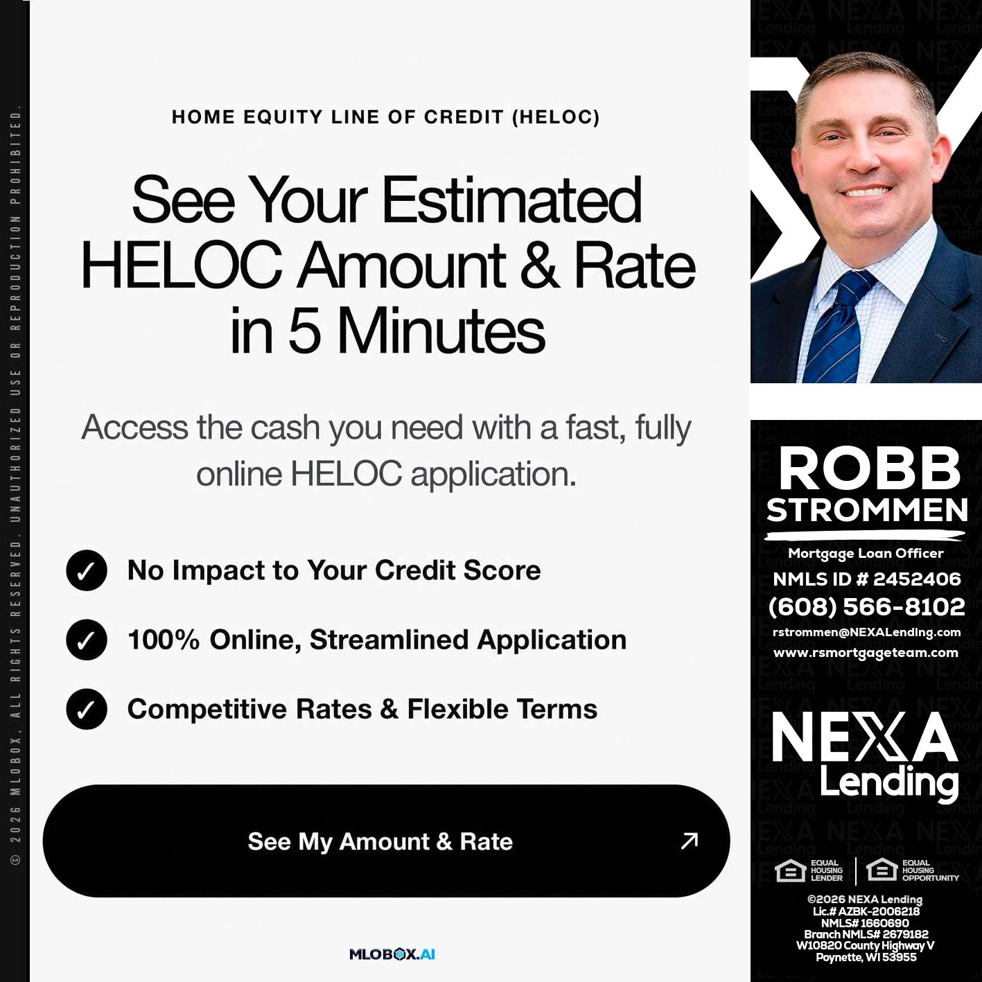 HELOC - Robb Strommen -Mortgage Loan Officer